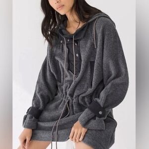 We The Free Sadie Surplus Gray Hooded Jacket